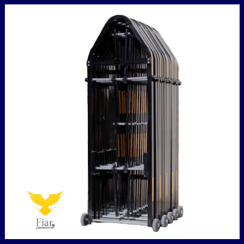 راهبند آکاردئونی دستی سازه نیمه سنگین